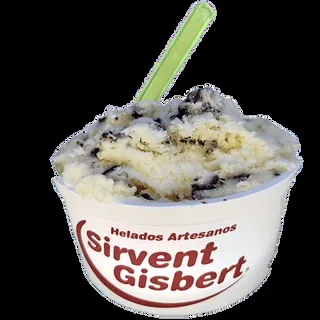 Helado artesano en tarrina mediana de Sirvent Gisbert · Ronda Norte